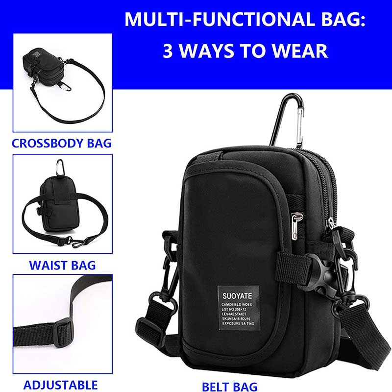 Waterproof Multifunction Solid Crossbody Bag – The Ultimate Daily Companion - VOTVO