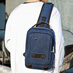 Men's Retro Sling Bag – Outdoor Casual Crossbody Chest Bag for Travel & Sport - VOTVO