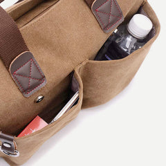 Unisex Canvas Shoulder Bag – Retro Casual Handbag & Work Tote