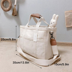 Utility Canvas Tote/Shoulder Bag for Daily Life - VOTVO
