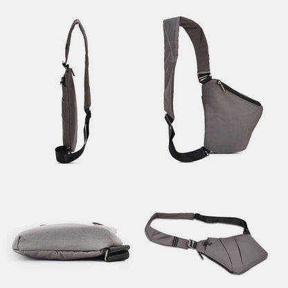 Borsa a tracolla antifurto impermeabile per uomo - Elegante borsa a tracolla da petto