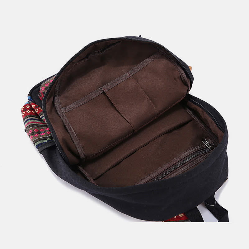 Zaino in tela personalizzato con strisce colorate per donna - Zaino sportivo per studenti