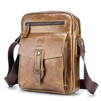 Borsa a tracolla Bull Captain in vera pelle: elegante e pratica per l'uso quotidiano, i viaggi e il lavoro