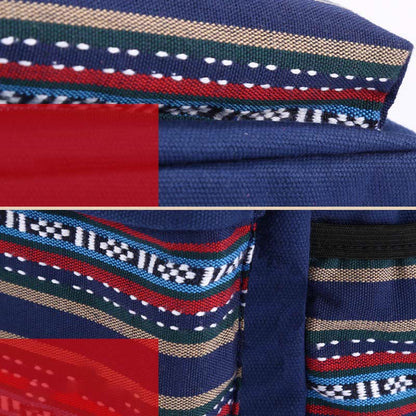 Zaino in tela personalizzato con strisce colorate per donna - Zaino sportivo per studenti