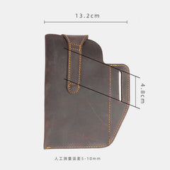 Vintage Leather Waist Phone Bag with Keychain | Outdoor Activity & Daily Use | Genuine Leather - VOTVO