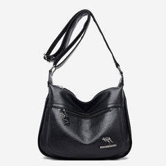 Women’s Soft Leather Double Compartment Crossbody Bag – Stylish & Practical Shoulder Bag - VOTVO