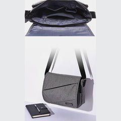 Waterproof Men’s Canvas Messenger Bag - Small Laptop Crossbody Bag - VOTVO