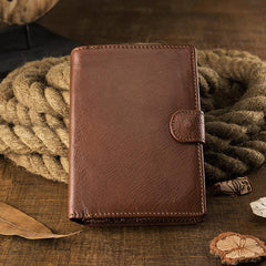 Premium Real Leather Large Capacity Vertical Wallet for Men – Slim, Durable & Stylish