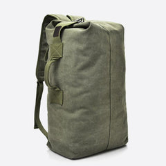 Men’s Large Capacity Canvas Backpack for Sports & Travel