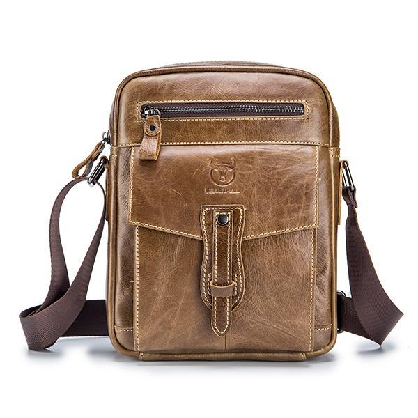 Borsa a tracolla Bull Captain in vera pelle: elegante e pratica per l'uso quotidiano, i viaggi e il lavoro