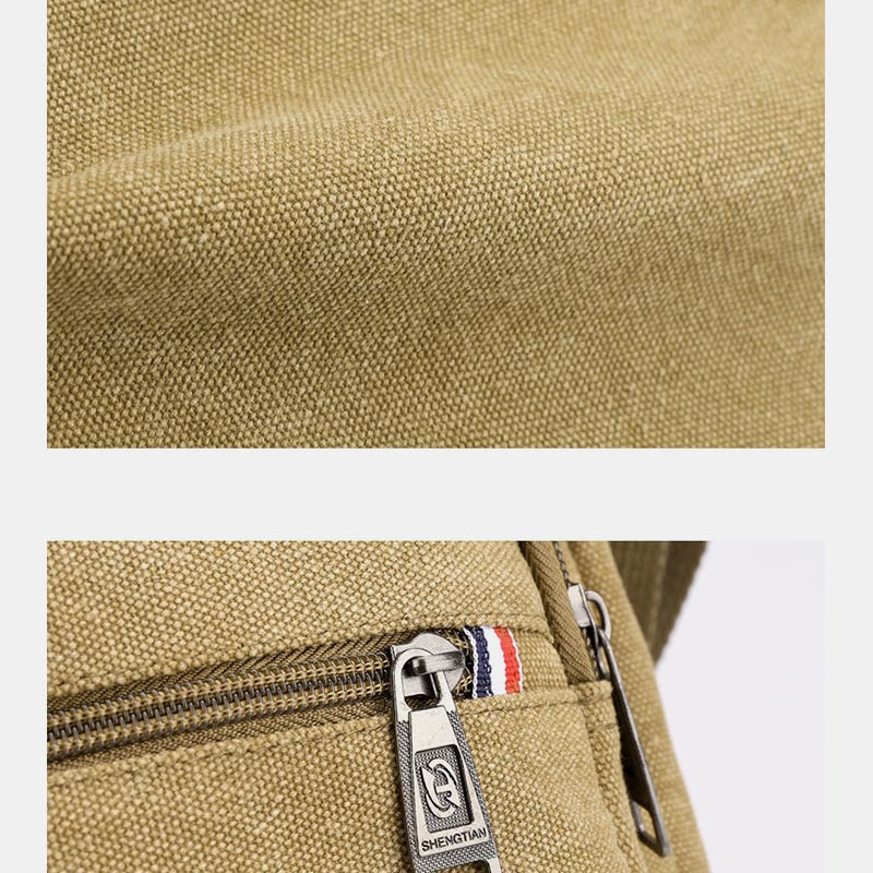 Vintage Canvas Messenger Bag – Large Capacity Shoulder Bag for Daily Use - VOTVO