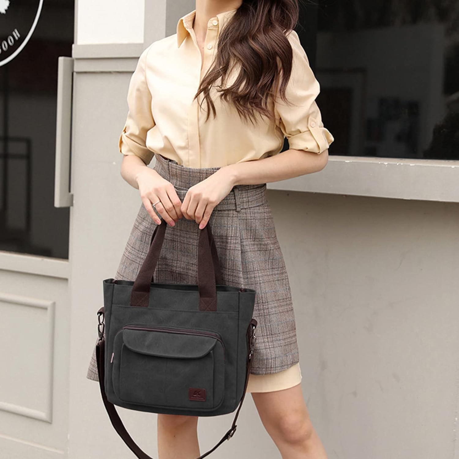Versatile Women's Canvas Bag: A Stylish Small Bag for Work and Beyond - VOTVO