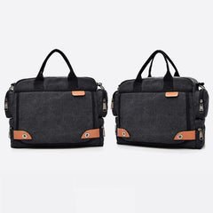 Messenger Bag for Men – Casual Canvas Multi - Pocket Crossbody Bag with Adjustable Strap - VOTVO