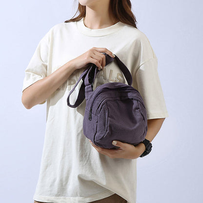 Borsa a tracolla casual da donna in tela, semplice borsa da viaggio