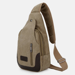 Canvas-Umhängetasche für Herren – Tagesrucksack für Outdoor-Reisen und Camping