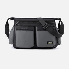 Klassische Reisetasche für Herren – Robustes Nylon, große Umhängetasche
