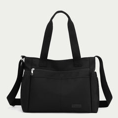 Minimalistic Nylon Tote Bag for Women – Large Handbag for School & Fitness