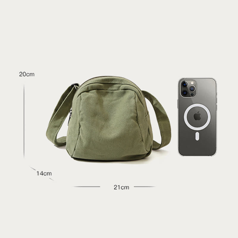 Borsa a tracolla casual da donna in tela, semplice borsa da viaggio