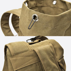 Men’s Large Capacity Canvas Backpack for Sports & Travel