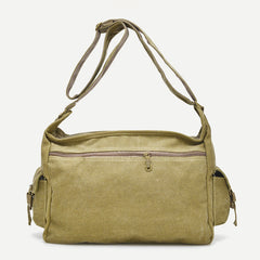 Messenger Bag for Men - Vintage Canvas Large Crossbody Kit