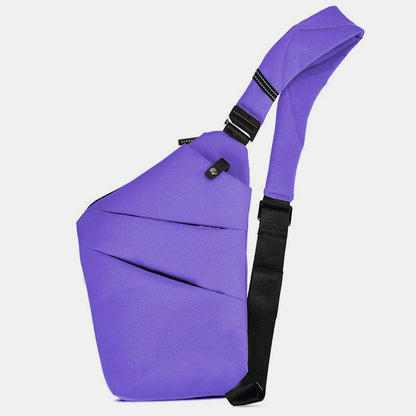 Borsa a tracolla antifurto impermeabile per uomo - Elegante borsa a tracolla da petto