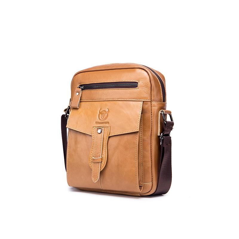 Borsa a tracolla Bull Captain in vera pelle: elegante e pratica per l'uso quotidiano, i viaggi e il lavoro