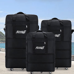 Multifunctional Large Capacity Rolling Tote Crossbody Handbag for Travel – Versatile Nylon Tote Bag