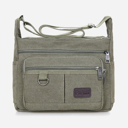 Borsa a tracolla da uomo | Borsa a tracolla vintage in tela per esterni