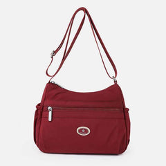 Multiple Color Crossbody Purse for Women - Large Nylon Commuter Bag