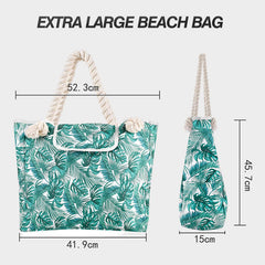 Summer Beach Bag for Women | Printing Canvas Large Capacity Handbag
