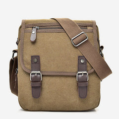Retro Canvas Messenger Bag for Men – Crossbody Shoulder Bag for Business & Travel