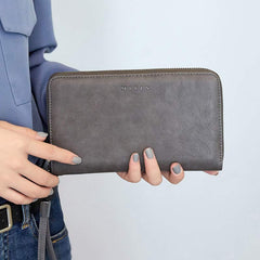 Women's RFID Blocking Zip Around Wallet - Large Long Wristlet Clutch