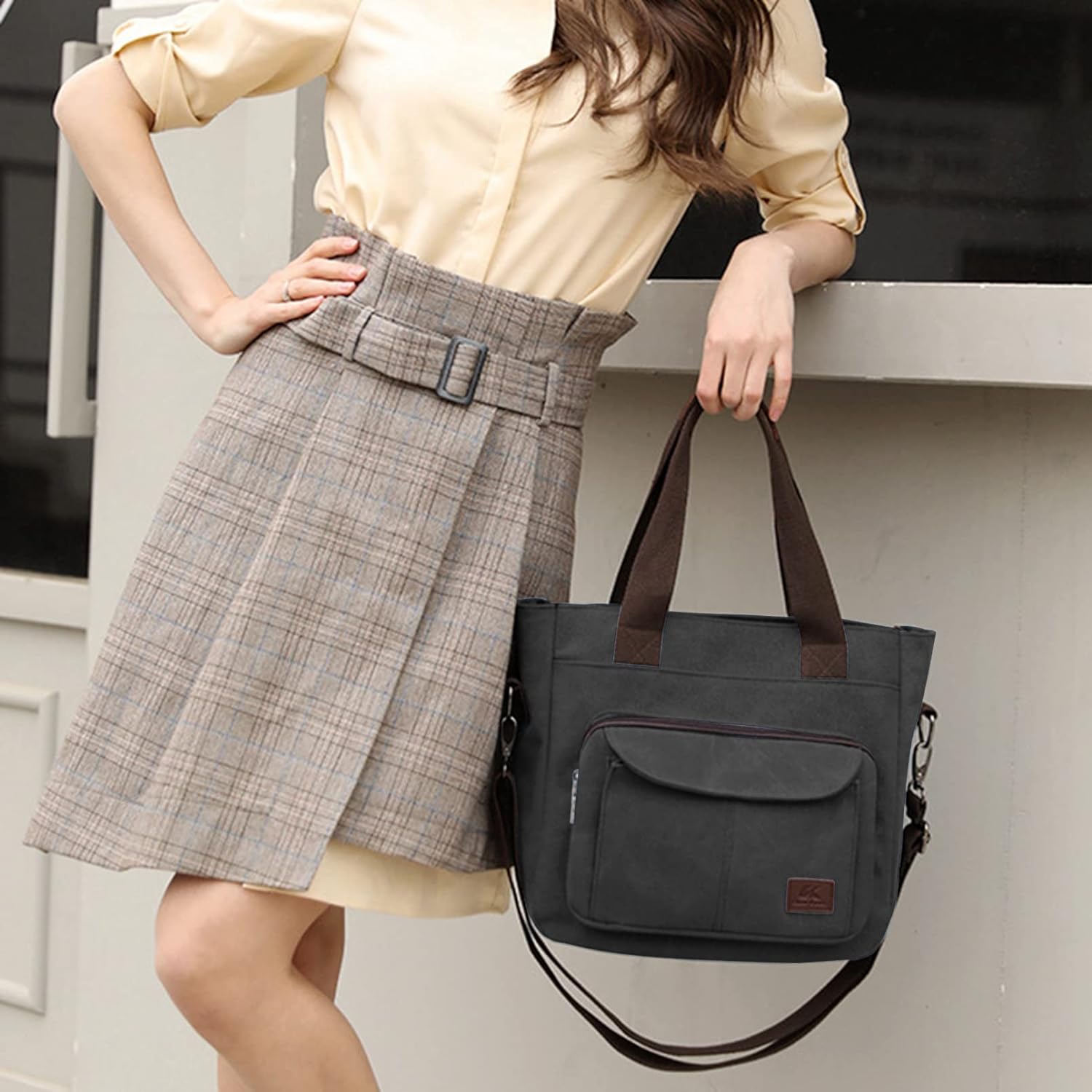 Versatile Women's Canvas Bag: A Stylish Small Bag for Work and Beyond - VOTVO