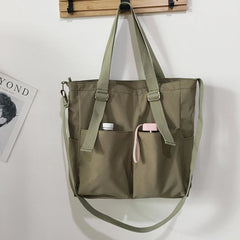 Waterproof Canvas Tote Bag for Women – Large Capacity Crossbody & Shoulder Bag for Students - VOTVO