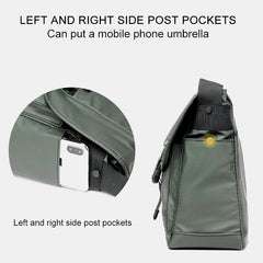 Vintage Waterproof Multi-Pocket Messenger Bag – Durable Nylon Crossbody Bag for Men