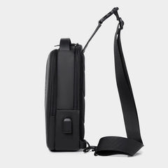 Waterproof Sling Bag for Men – Multi-Functional Chest Bag with USB Charging Port for Hiking, Cycling, and Travel