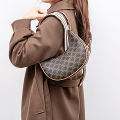 Retro Mini Dumpling Shoulder Bag – Classic PU Leather Clutch Handbag with Zipper Closure