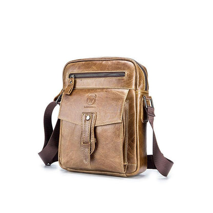 Borsa a tracolla Bull Captain in vera pelle: elegante e pratica per l'uso quotidiano, i viaggi e il lavoro