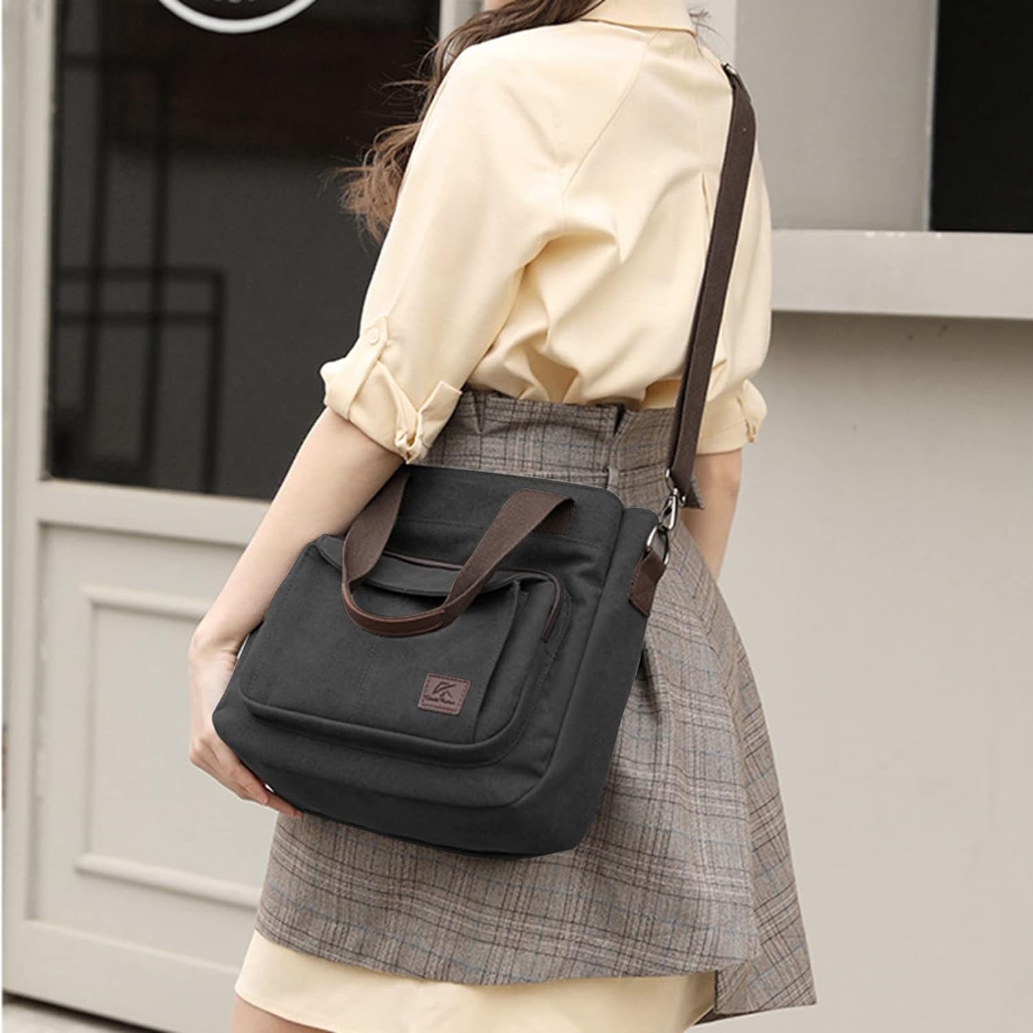 Versatile Women's Canvas Bag: A Stylish Small Bag for Work and Beyond - VOTVO