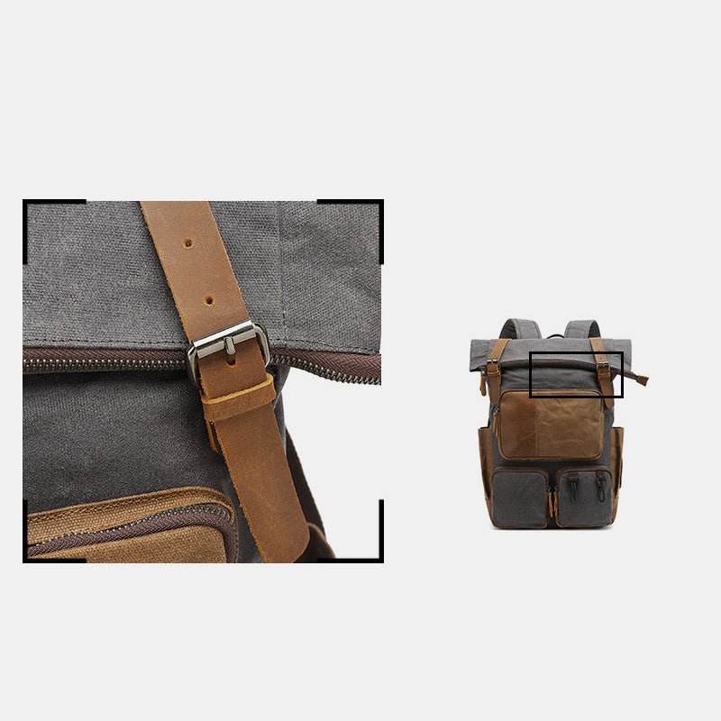 Vintage Canvas Backpack | Travel Laptop Backpack for Men & Women | School & College Backpack - VOTVO
