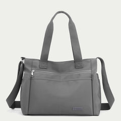 Minimalistic Nylon Tote Bag for Women – Large Handbag for School & Fitness