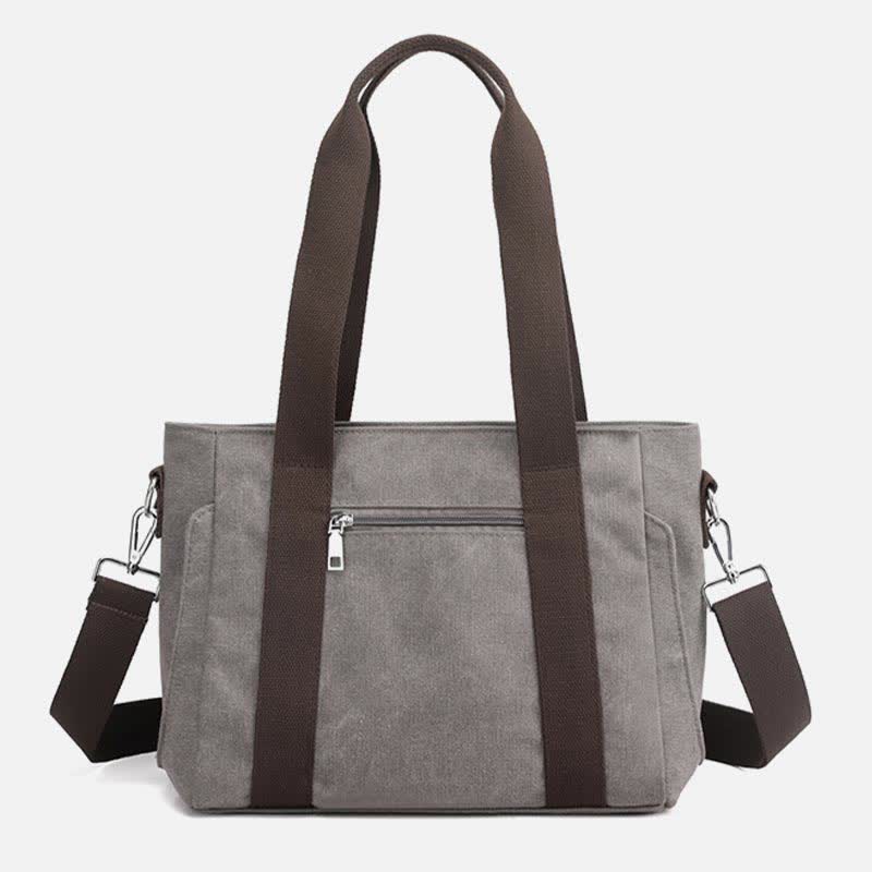 Women's Canvas Tote Shoulder Handbag – Casual Crossbody Purse Work Bag - VOTVO