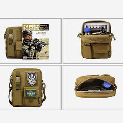 Waterproof Casual Outdoor Messenger Bag for Men – Adjustable Strap, Zipper Closure - VOTVO